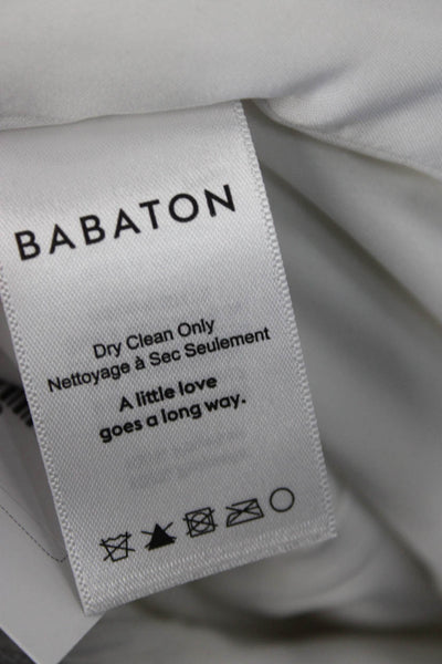 Babaton Womens Blazer White Long Sleeve Polyester Size 6