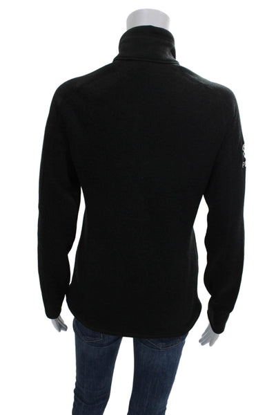 Patagonia Womens Black Mock Neck Pullover Sweater Long Sleeve Polyester Size S
