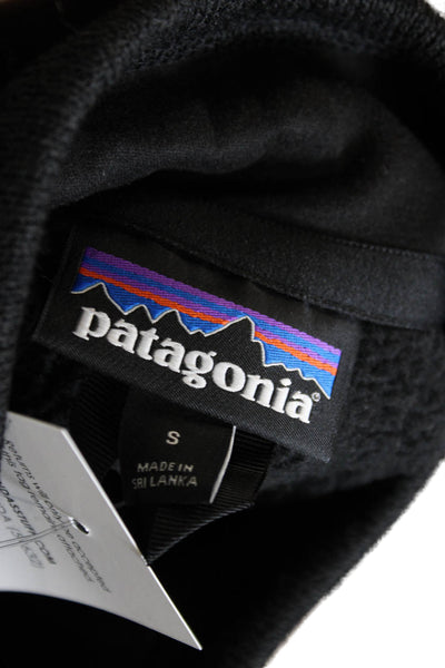 Patagonia Womens Black Mock Neck Pullover Sweater Long Sleeve Polyester Size S