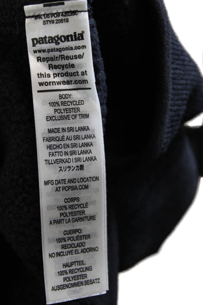 Patagonia Womens Black Mock Neck Pullover Sweater Long Sleeve Polyester Size S