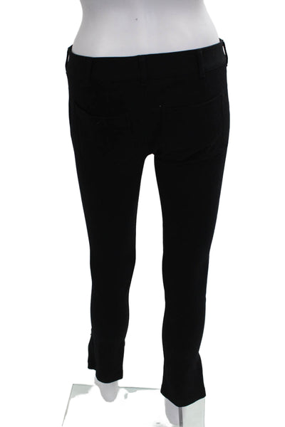 Vince Womens Black Ankle Pants Polyester Zip Solid Inseam 28 Size 4