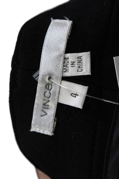 Vince Womens Black Ankle Pants Polyester Zip Solid Inseam 28 Size 4