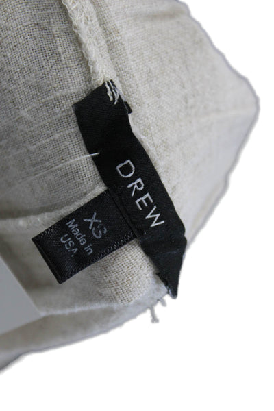 Drew Womens Dress Pants Beige Cotton Pull On Size XS