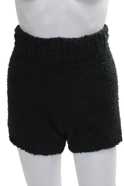 Skims Women Hot Pants Black Polyester Pull On Size 2XS