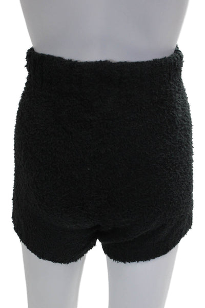 Skims Women Hot Pants Black Polyester Pull On Size 2XS