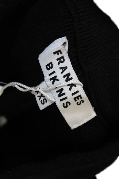 Frankies Bikinis Womens Mini Skirt Black Pull On Acrylic Size 2XS