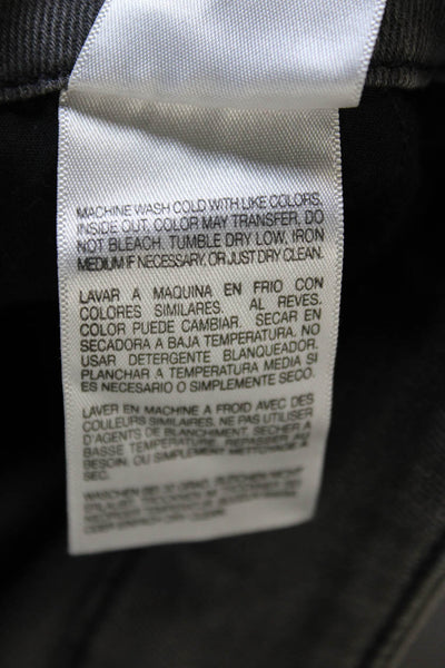 Mother Womens Ankle Jeans Gray Mid Rise Button Cotton Size 29