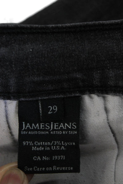 James Jeans Women Skinny Jeans Gray Cotton Mid Rise Inseam 28 Size 29
