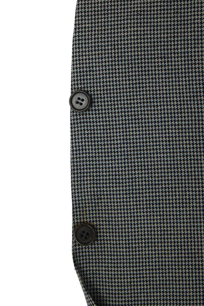 Canali Mens Blazer Gray Silk Check Button Size 52