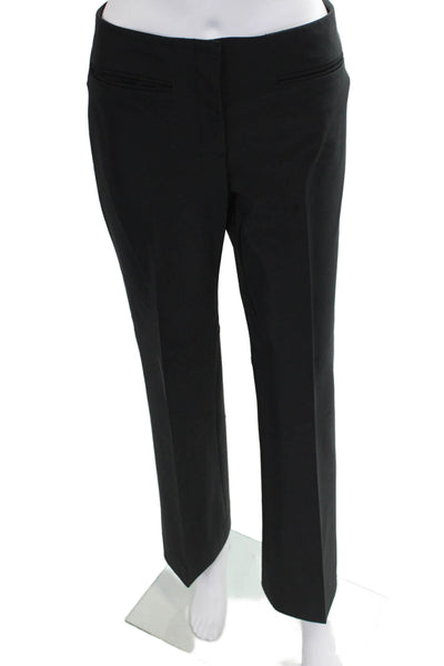 Theory Womens Dress Pants Black Polyester Zip 31 Inseam Size 6