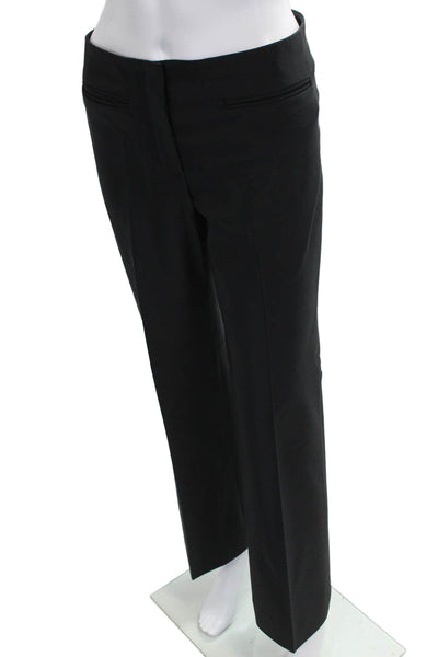 Theory Womens Dress Pants Black Polyester Zip 31 Inseam Size 6