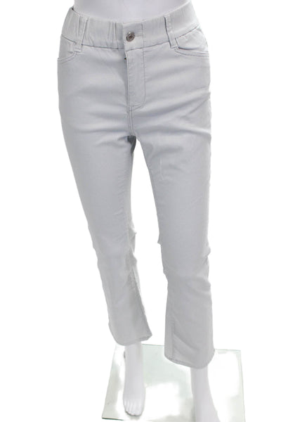 Flog Womens Cropped Striped Gray Cotton Pants Size 27