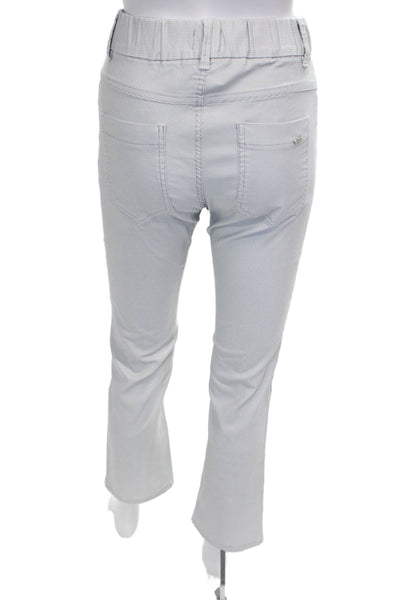 Flog Womens Cropped Striped Gray Cotton Pants Size 27