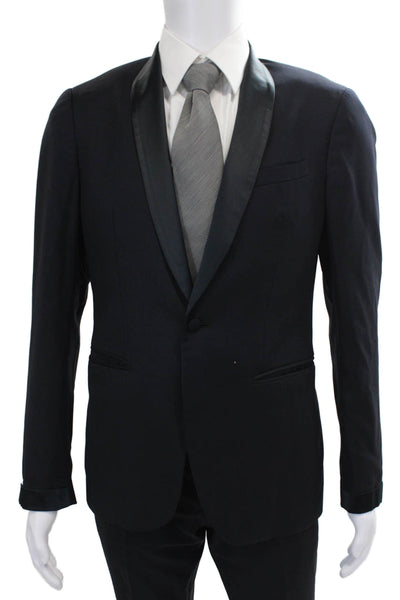 John Varvatos Mens Tuxedo Black Wool Size 46