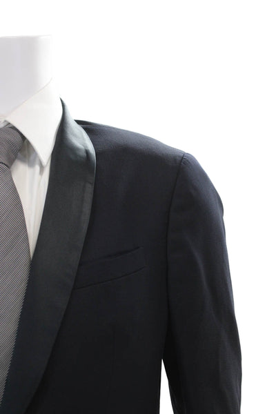 John Varvatos Mens Tuxedo Black Wool Size 46