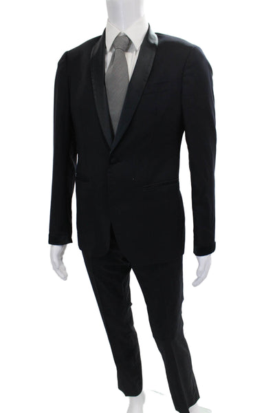 John Varvatos Mens Tuxedo Black Wool Size 46