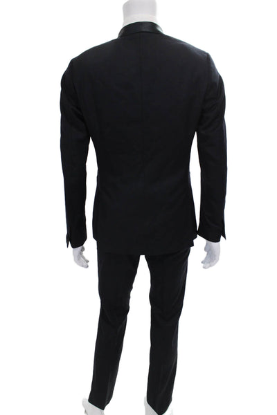 John Varvatos Mens Tuxedo Black Wool Size 46