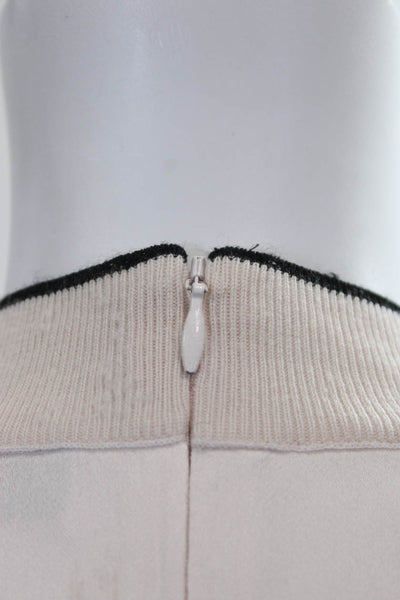 Rag & Bone Women Beige Viscose Mock Neck Sleeveless Zip Basic Blouse Size S