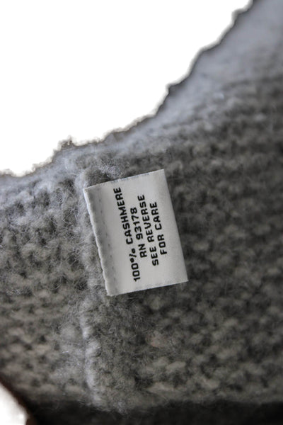 The Cashmere Project Women Gray Cashmere Cowl Neck Sweater Size M