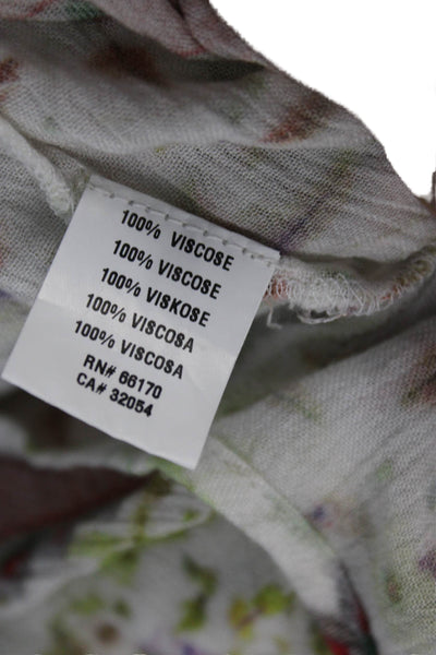 The Line Womens Multicolor Viscose Floral Cardigan Long Sleeve Size One Size