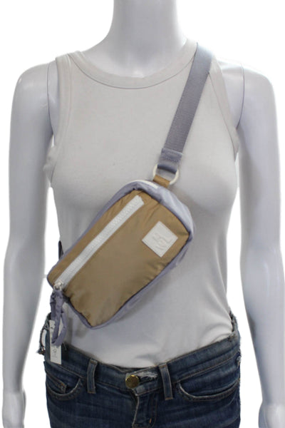 Madewell Womens Zipper Closure Belt Bag Lavender Beige