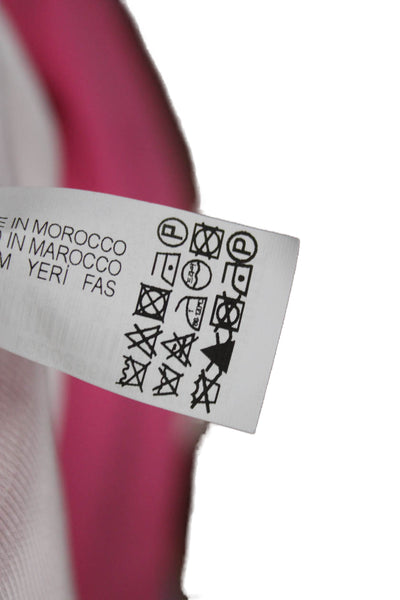 Zara Basic Womens Pink Blazer Button Polyester Long Sleeve Size XL