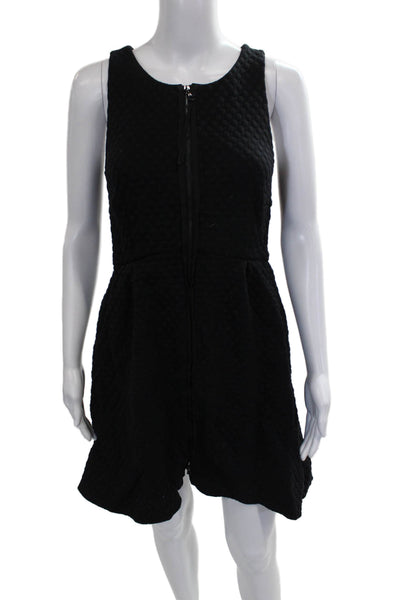 Leifsdottir Women Fit & Flare Mini Dress Black Sleeveless Size 8