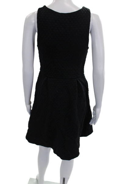 Leifsdottir Women Fit & Flare Mini Dress Black Sleeveless Size 8
