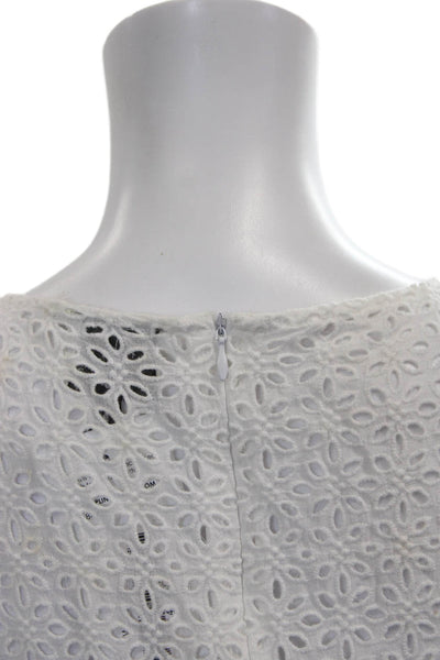 HD In Paris Womens Sleeveless Floral V Neck Cotton Blouse Size S