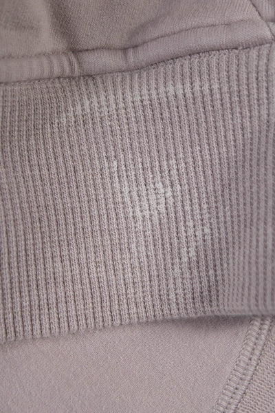 Lululemon Women Beige Cotton Blend Pullover Hoodie Long Sleeve Size 4