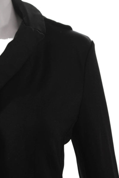Anatomie Womens Black Basic Jacket Polyamide Button Long Sleeve Size XS