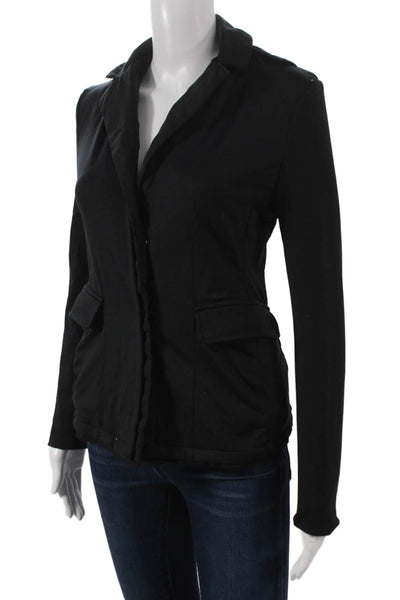 Anatomie Womens Black Basic Jacket Polyamide Button Long Sleeve Size XS