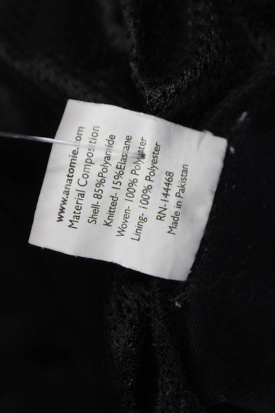 Anatomie Womens Black Basic Jacket Polyamide Button Long Sleeve Size XS