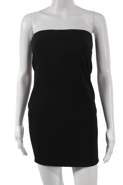Karina Grimaldi Women Strapless Black Bodycon Mini Dress Size XS
