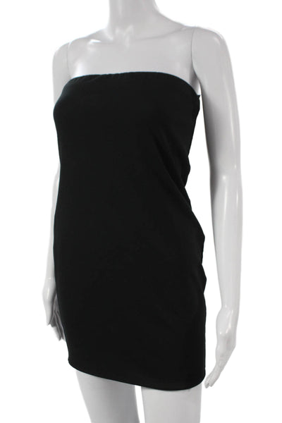 Karina Grimaldi Women Strapless Black Bodycon Mini Dress Size XS