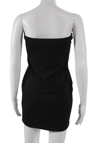 Karina Grimaldi Women Strapless Black Bodycon Mini Dress Size XS