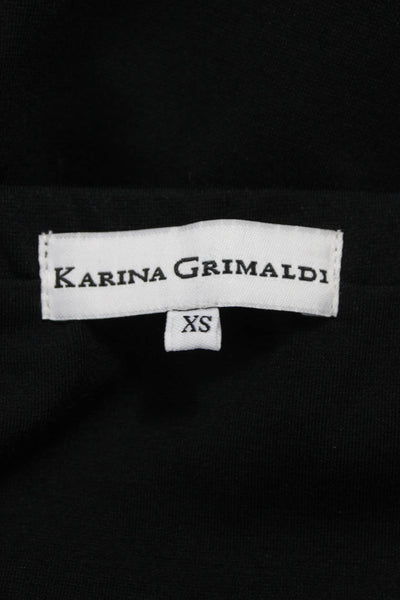 Karina Grimaldi Women Strapless Black Bodycon Mini Dress Size XS