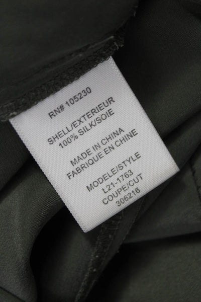 Joie Womens Cargo Silk Pants Green Size 2