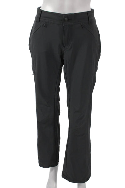 prAna Women Pants Gray Nylon Zip Solid Inseam 30 Size 6