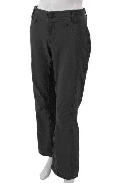 prAna Women Pants Gray Nylon Zip Solid Inseam 30 Size 6