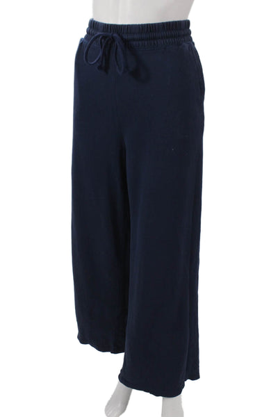 J Crew Women Blue Cotton Drawstring Sweatpants Size S