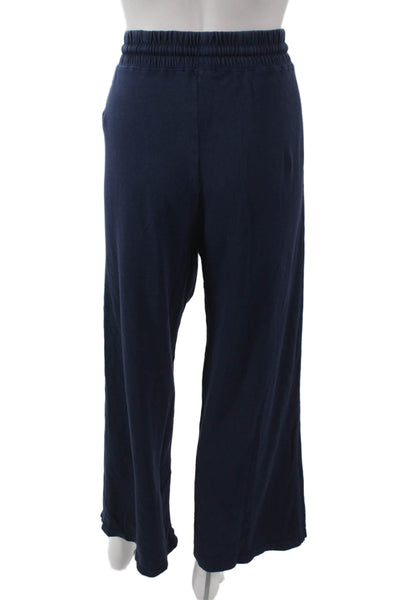 J Crew Women Blue Cotton Drawstring Sweatpants Size S