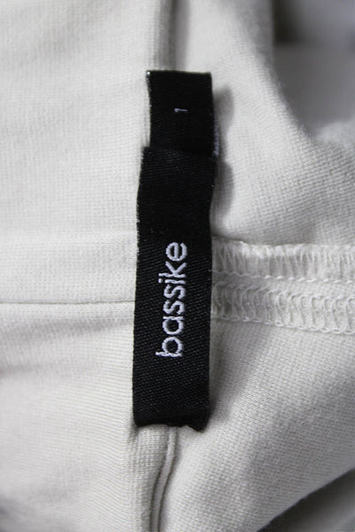 Bassike Women Jogger Pants Beige Viscose Drawstring Size 1