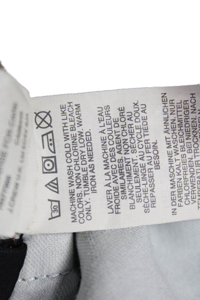 Point Sur Womens Straight Jeans Blue Mid Rise Zip Cotton Blend Size 27