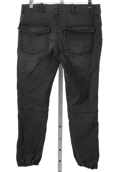 Nili Lotan Women Jogger Pants Gray Cotton Zip Size 27