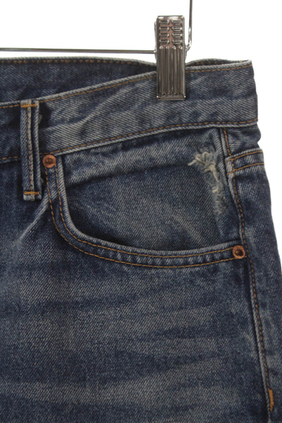 Grlfrnd Women High Rise Straight Blue Cotton Jeans Size 27