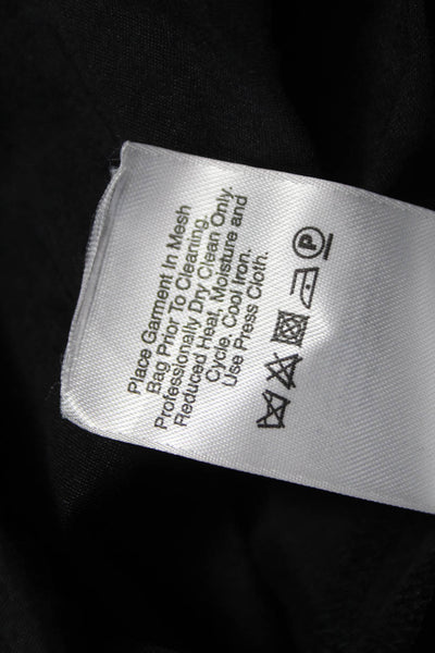 DKNY Womens Tank Dress Black Square Neck Viscose Knee Length Size 2