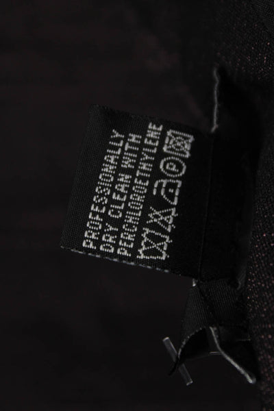 Etcetera Women Pleated Skirt Black Polyester Knee Length Size 4