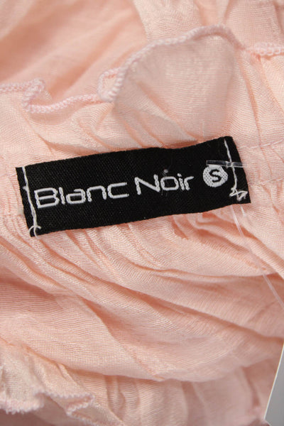 Blanc Noir Womens Pink Rayon Sleeveless High Neck Tunic Pullover Size S