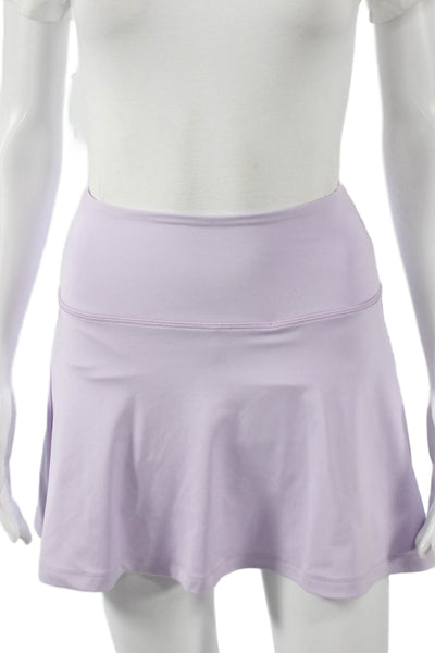 Grlfrnd Womens Athletic Purple Recycled Polyester Skort Short Size S